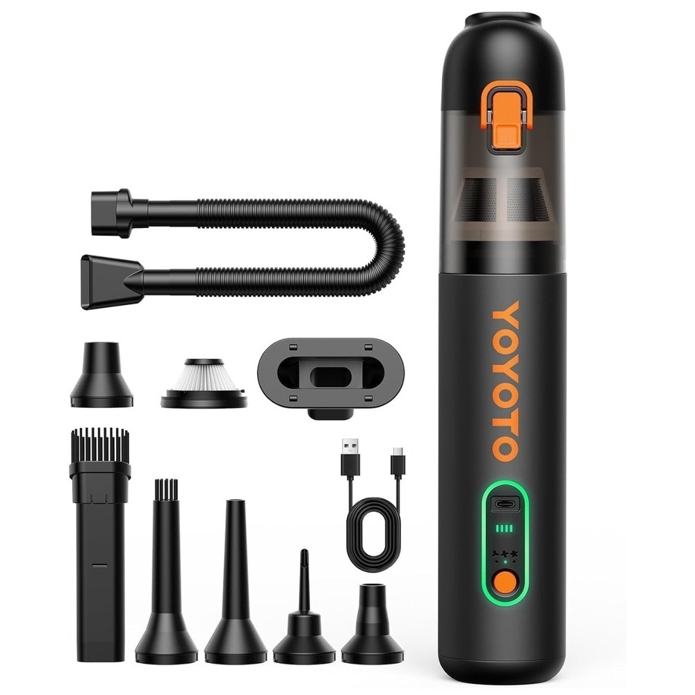 Car Vacuum Rechargeable 21000Pa Powerful Suction Handheld Vacuum Cordless